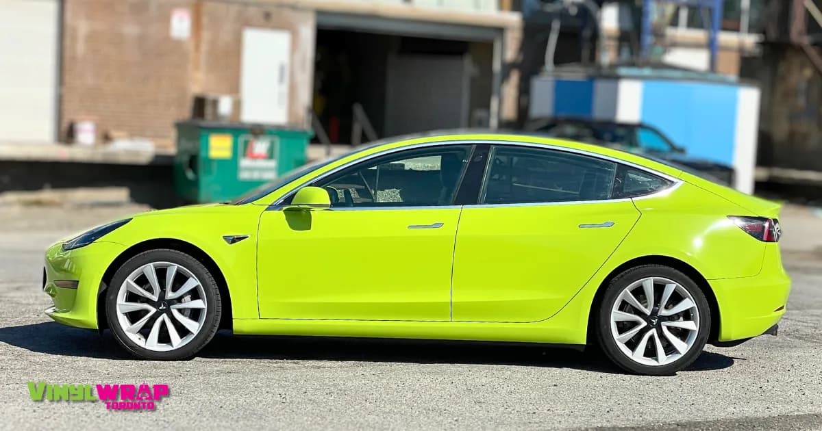 Tesla Model 3 full colour-change vinyl wrap