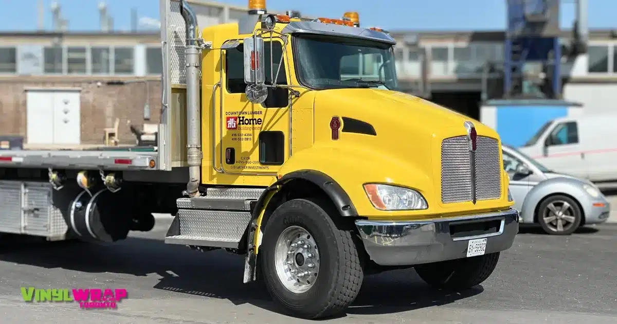 Yellow truck full wrap