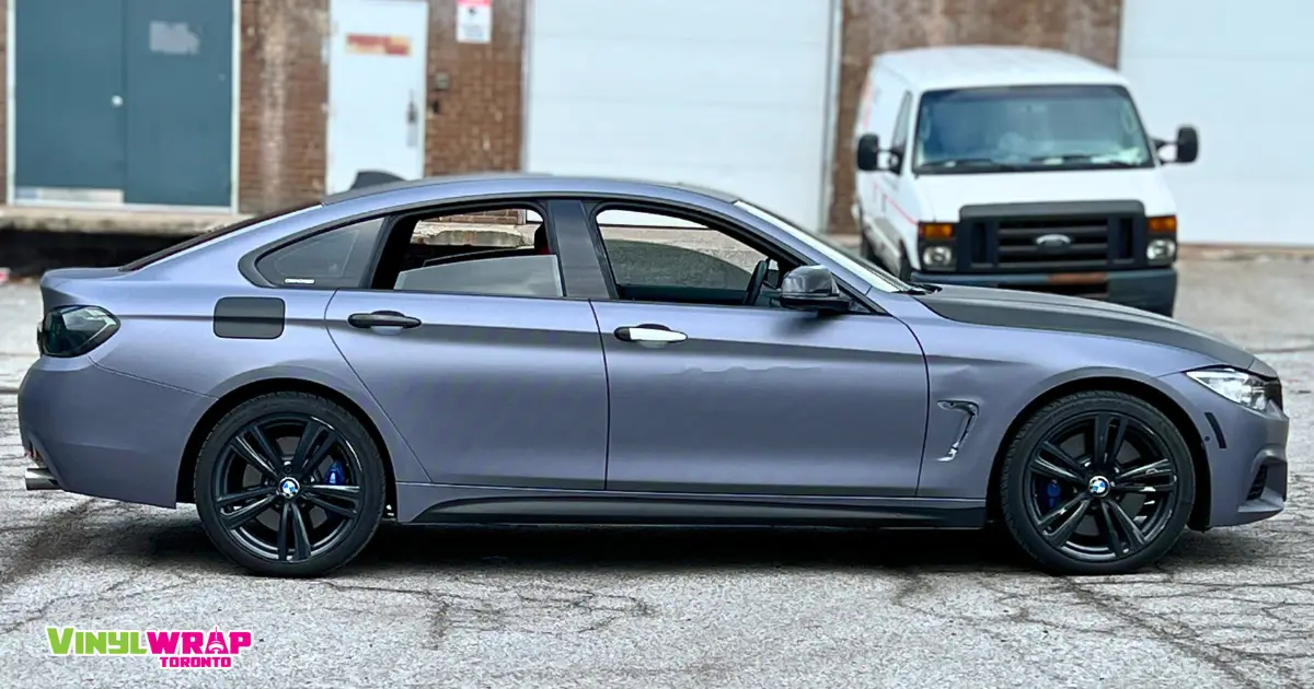 Full car wrap with carbon fibre finish