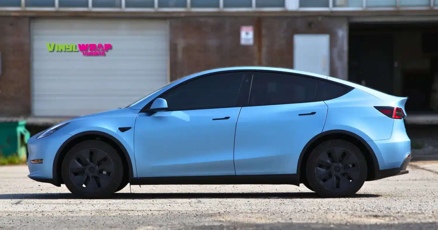Tesla Model Y full car wrap colour change