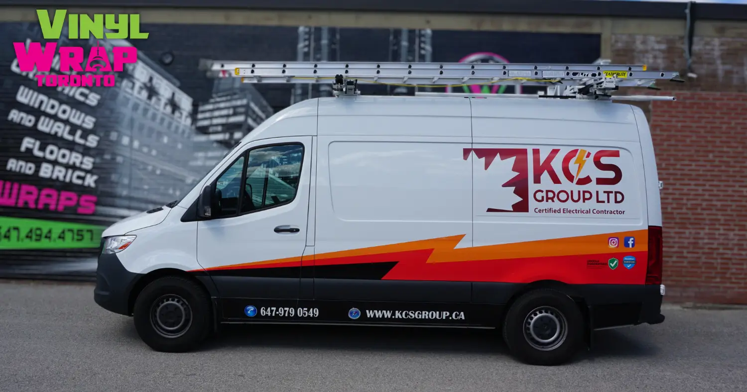 KCS Group Mercedes Metris partial wrap